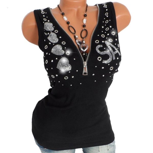 women ladies drill party zipper sleeveless vest tank blouse ladies streetwear tank et chemisier femme, White
women ladies drill party zipper sleeveless vest tank blouse ladies streetwear tank et chemisier femme, White