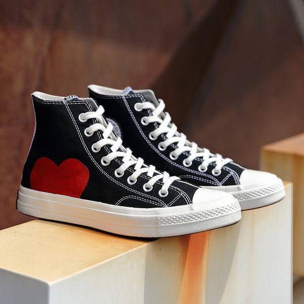 1970s big eyes play chuck 70 multi heart 70s hi canvas shoes classic jointly name skateboard trainers casual sports sneakers size 35-44, Black
1970s big eyes play chuck 70 multi heart 70s hi canvas shoes classic jointly name skateboard trainers casual sports sneakers size 35-44, Black