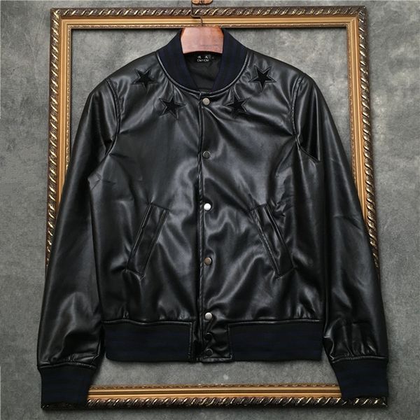black new men's pu baseball coat tie business casual false leather jacket pp | 4191p3559 zvvh
black new men's pu baseball coat tie business casual false leather jacket pp | 4191p3559 zvvh