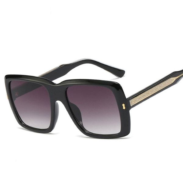 sunglasses veshion square big frame built-in metal feet men women fashion shades uv400 vintage glasses, White;black
sunglasses veshion square big frame built-in metal feet men women fashion shades uv400 vintage glasses, White;black