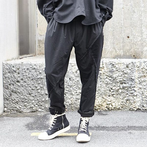 men dark black japan style spliced casual pant male punk gothic loose harem trousers streetwear hip hop joggers sweatpants mid1
men dark black japan style spliced casual pant male punk gothic loose harem trousers streetwear hip hop joggers sweatpants mid1