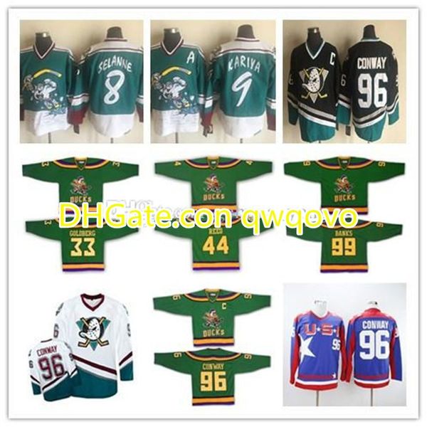 vintage anaheim 96 charlie conway mighty ducks movie hockey running jerseys blank green white 1993-94 away trikot shirts mix order, Black;red
vintage anaheim 96 charlie conway mighty ducks movie hockey running jerseys blank green white 1993-94 away trikot shirts mix order, Black;red