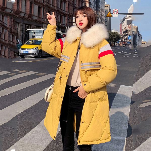 2021 newarrival women winter jacket style oversize stripe female long hooded cotton padded warm thick coat cxs8, Black
2021 newarrival women winter jacket style oversize stripe female long hooded cotton padded warm thick coat cxs8, Black