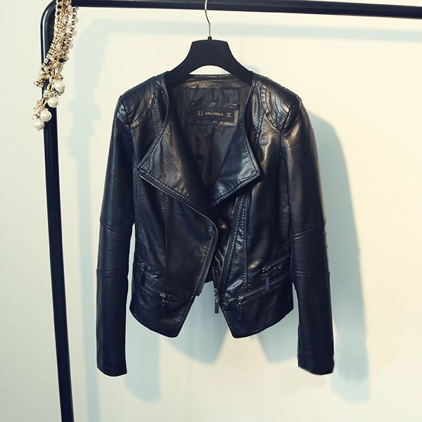 fitaylor spring autumn ladies motorcycle leather jackets women turn-down collar zipper slim black moto & biker jacket female q1217
fitaylor spring autumn ladies motorcycle leather jackets women turn-down collar zipper slim black moto & biker jacket female q1217