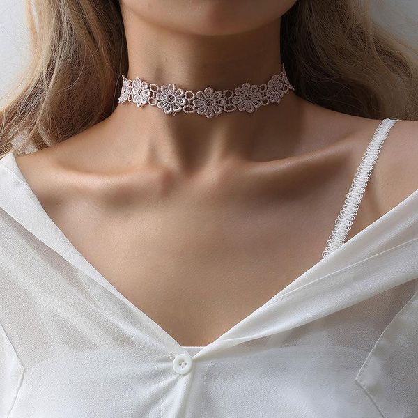 chokers sweet fairy girl lace necklace hollow flower crochet for women jewelry clavicle charm 2021, Golden;silver
chokers sweet fairy girl lace necklace hollow flower crochet for women jewelry clavicle charm 2021, Golden;silver