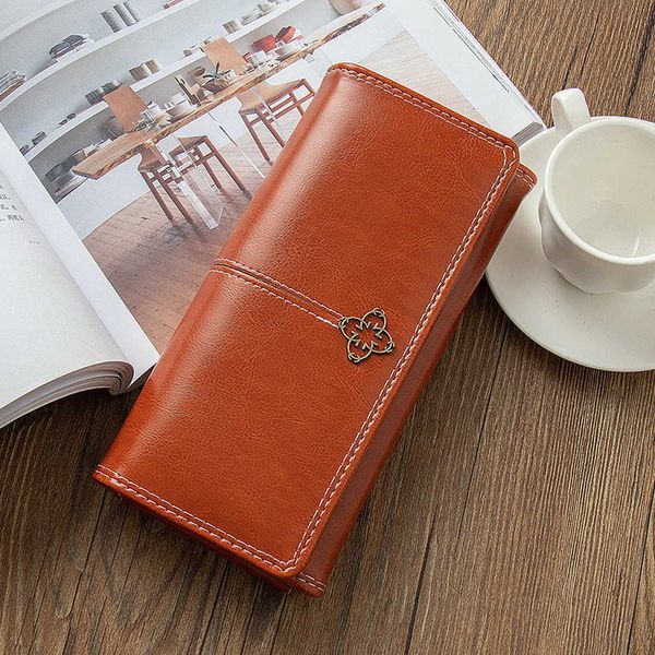 2020 new women's wax oil portfel damski lady long leather clutch bag wallet card holder coin bags for women, Red;black
2020 new women's wax oil portfel damski lady long leather clutch bag wallet card holder coin bags for women, Red;black