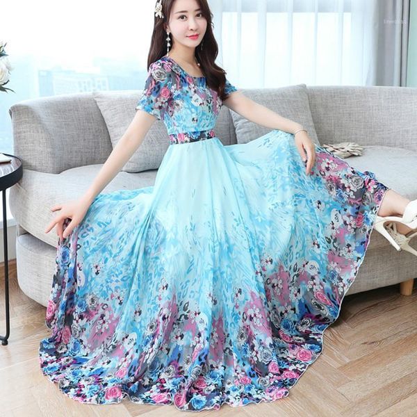 paris girl lady holiday summer dress women round collar short sleeve floral print long chiffon dresses big swing vestidos s-xxxl1, Black;gray
paris girl lady holiday summer dress women round collar short sleeve floral print long chiffon dresses big swing vestidos s-xxxl1, Black;gray