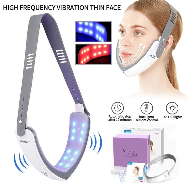 led face lifting vibration massager 48 led light therapy anti-aging wrinkle removal face lift skin tighten beauty machine 
led face lifting vibration massager 48 led light therapy anti-aging wrinkle removal face lift skin tighten beauty machine