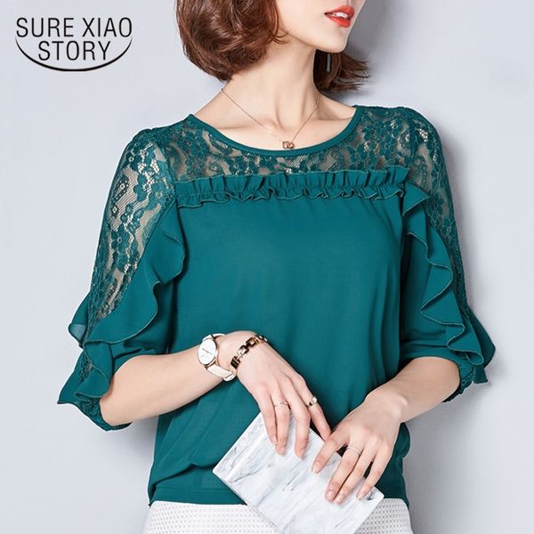fashion summer women blouses hollow women lace chiffon blouse shirt female solid patchwork plus size blouse 78f 30 y200622, White
fashion summer women blouses hollow women lace chiffon blouse shirt female solid patchwork plus size blouse 78f 30 y200622, White