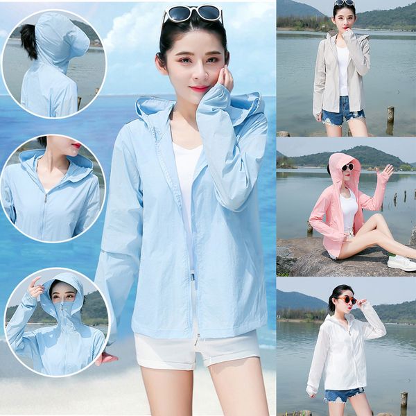 women's uv summer outdoor cloth thin cycling sun protection jacket q1211, Black;brown
women's uv summer outdoor cloth thin cycling sun protection jacket q1211, Black;brown