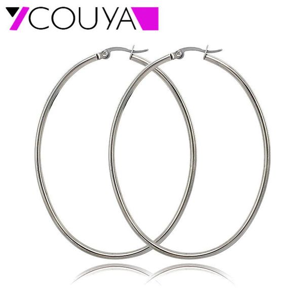 couya 2020 oval simple line design big round hoop stainless steel punk boho bohemia wedding dress huggie earrings for women, Golden;silver
couya 2020 oval simple line design big round hoop stainless steel punk boho bohemia wedding dress huggie earrings for women, Golden;silver