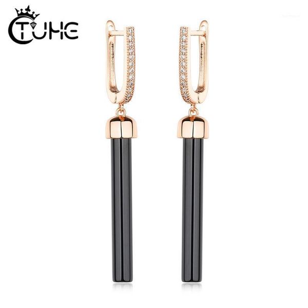 2020 trend earrings ceramic 585 rose gold geometric drop earring for women black cylindrical crystal elegant christmas jewelry1, Silver
2020 trend earrings ceramic 585 rose gold geometric drop earring for women black cylindrical crystal elegant christmas jewelry1, Silver