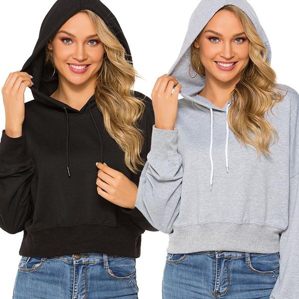 women's hoodies & sweatshirts women plain crop solid color long sleeve ladies hooded pullover summer autumn fashion girl clothing, Black
women's hoodies & sweatshirts women plain crop solid color long sleeve ladies hooded pullover summer autumn fashion girl clothing, Black