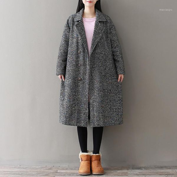 single breasted long wool blend ladies coat pockets women's jacket casual loose korean womens fashion coat1, Black
single breasted long wool blend ladies coat pockets women's jacket casual loose korean womens fashion coat1, Black