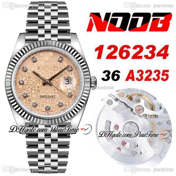 2021 n 36 126234 date a3235 automatic womens mens watch champagne logo dial diamond edition steel bracelet new puretime 015, Slivery;brown
2021 n 36 126234 date a3235 automatic womens mens watch champagne logo dial diamond edition steel bracelet new puretime 015, Slivery;brown