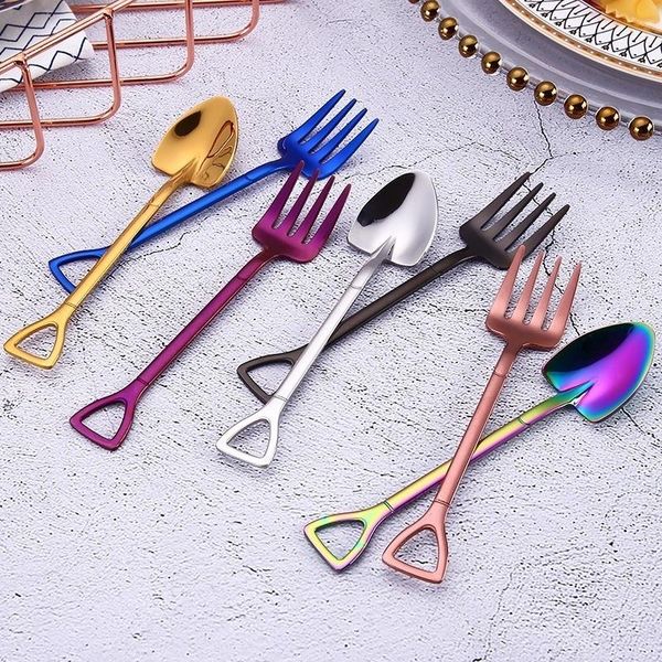 spoons 1pcs creative dessert spoon stainless steel coffee stirring shovel fork fruit
spoons 1pcs creative dessert spoon stainless steel coffee stirring shovel fork fruit