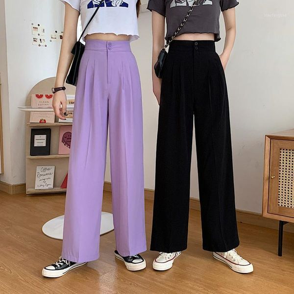 high-waist drape wide-leg pants women's 2020summer black thin loose high waist straight pant trousers officewear meeting bottoms1, Black;white
high-waist drape wide-leg pants women's 2020summer black thin loose high waist straight pant trousers officewear meeting bottoms1, Black;white