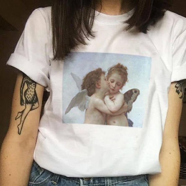 vogue t shirt van gogh ulzzang tumblr angel kiss short sleeved tshirt womens graphic tees women aesthetic clothes, White
vogue t shirt van gogh ulzzang tumblr angel kiss short sleeved tshirt womens graphic tees women aesthetic clothes, White