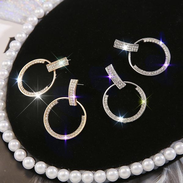 dangle & chandelier s925 needle earrings crystal geometric circle female exaggerated fashion simple accessories, Silver
dangle & chandelier s925 needle earrings crystal geometric circle female exaggerated fashion simple accessories, Silver