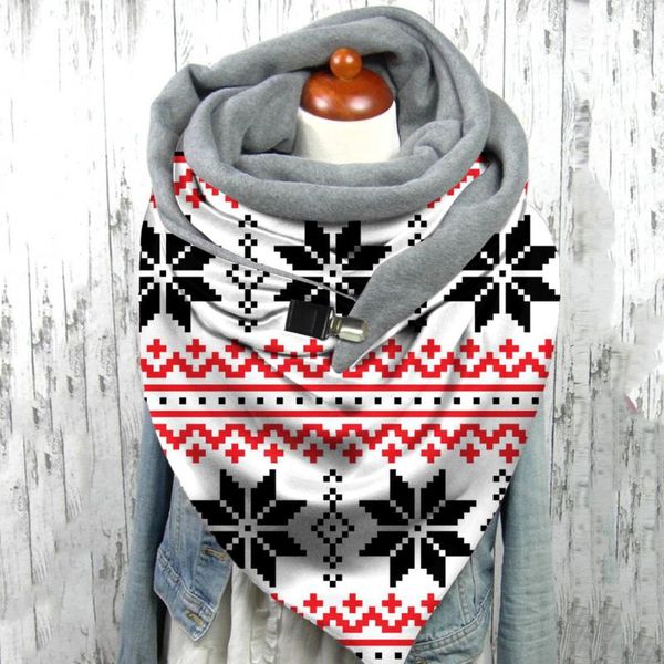 1pc scarf winter christmas snowflake print women button functional muffler comfortable wrap casual warm scarves shawls, Blue;gray
1pc scarf winter christmas snowflake print women button functional muffler comfortable wrap casual warm scarves shawls, Blue;gray