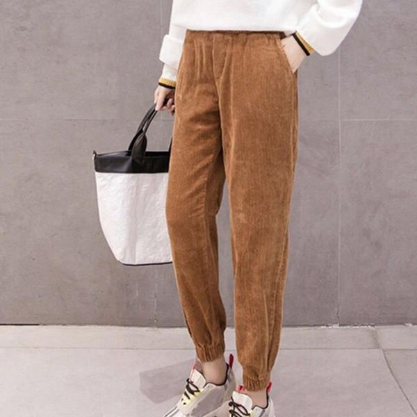 autumn winter corduroy harem pants women fashion thickening casual ladies' pants korean loose high waist trousers plus size, Black;white
autumn winter corduroy harem pants women fashion thickening casual ladies' pants korean loose high waist trousers plus size, Black;white
