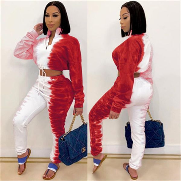 womens tie-dye casual sets fashion trend long sleeve zipper bandage sweatshirt drawstring pant suits designer female spring loose tracksuits, Gray
womens tie-dye casual sets fashion trend long sleeve zipper bandage sweatshirt drawstring pant suits designer female spring loose tracksuits, Gray