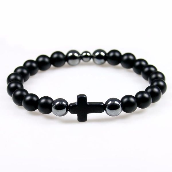высокий класс 8 мм черный матовый камень бусины howlite крест браслет для женщин мужчины матовый оникс камень упругие браслеты ювелирные изд, Black
высокий класс 8 мм черный матовый камень бусины howlite крест браслет для женщин мужчины матовый оникс камень упругие браслеты ювелирные изд, Black