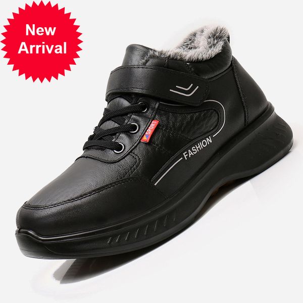 men snow boots warm cold winter male chausures homme shoes, Black 
men snow boots warm cold winter male chausures homme shoes, Black