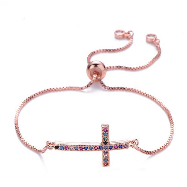 fashion rainbow cross bracelet cz zircon tennis adjustable bracelet gold color jewelry dropshipping pulser qyljki, Golden;silver
fashion rainbow cross bracelet cz zircon tennis adjustable bracelet gold color jewelry dropshipping pulser qyljki, Golden;silver
