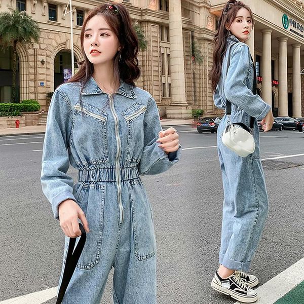 fashion zipper jeans women jumpsuit long elastic high waist ladies rompers streetwear pocket long sleeve denim overalls female, Black;white
fashion zipper jeans women jumpsuit long elastic high waist ladies rompers streetwear pocket long sleeve denim overalls female, Black;white