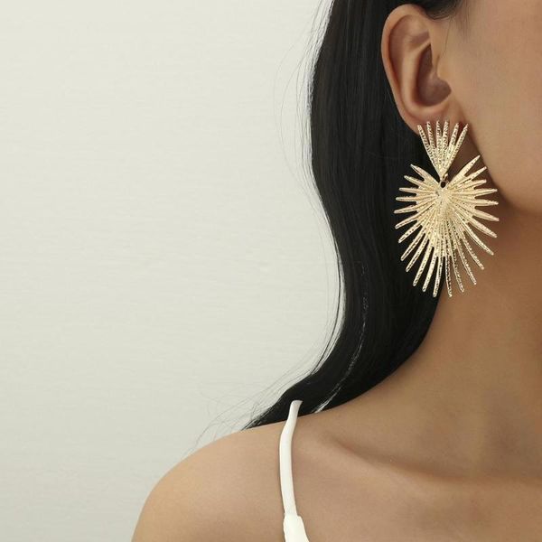 punk exaggerated heart dangle earrings for women statement hip hop gold color geometric big drop earrings jewelry, Silver
punk exaggerated heart dangle earrings for women statement hip hop gold color geometric big drop earrings jewelry, Silver