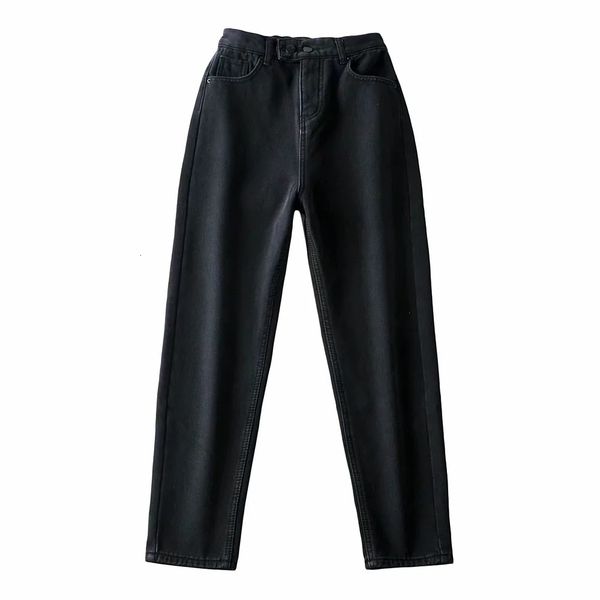 2021 new winter women's ins net red jeans korean high waisted plush double button ny radish daddy pants 3u4x, Black
2021 new winter women's ins net red jeans korean high waisted plush double button ny radish daddy pants 3u4x, Black