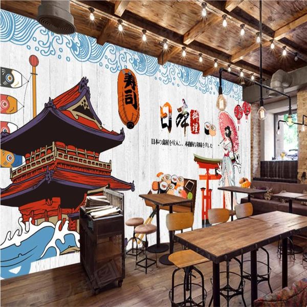 japanese lady sushi mural wallpaper 3d white wood plank background wall paper restaurant industrial decor papel de parede 3d
japanese lady sushi mural wallpaper 3d white wood plank background wall paper restaurant industrial decor papel de parede 3d