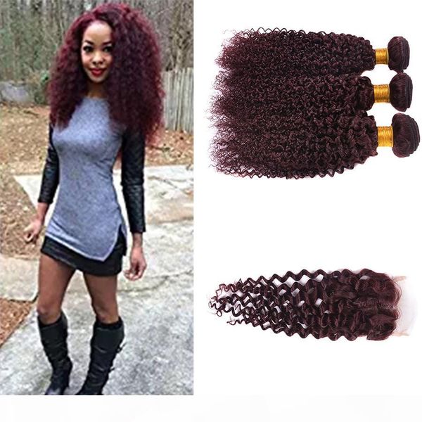 ombre 99j curly wave hair bundles with lace closure human burgundy 99j deep curly hair with lace closure 4x4, Black;brown
ombre 99j curly wave hair bundles with lace closure human burgundy 99j deep curly hair with lace closure 4x4, Black;brown
