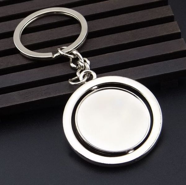 rotating 3d tag round metal blank 360 creative car keychain men gifts simple personalized keychains trinket, Silver
rotating 3d tag round metal blank 360 creative car keychain men gifts simple personalized keychains trinket, Silver