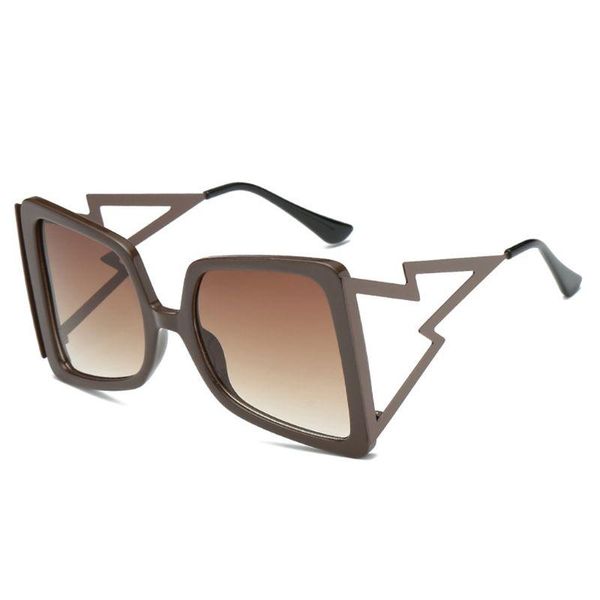 big frame gradient sunglasses fashion oversized square uv400 spectacles eyewear 875b, White;black
big frame gradient sunglasses fashion oversized square uv400 spectacles eyewear 875b, White;black