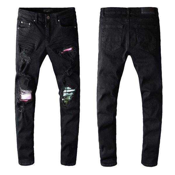 2020 mens designe jeans distressed motorcycle biker jeans rock skinny ripped hole stripe famous brand denim pants mens designer, Blue
2020 mens designe jeans distressed motorcycle biker jeans rock skinny ripped hole stripe famous brand denim pants mens designer, Blue