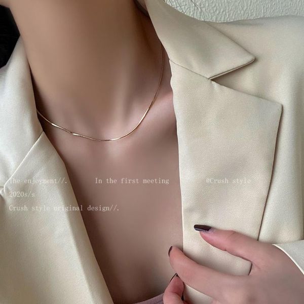 chokers korean fashion copper snake bone chain necklace for women gold silver color punk cute statement choker hip hop jewelry, Golden;silver
chokers korean fashion copper snake bone chain necklace for women gold silver color punk cute statement choker hip hop jewelry, Golden;silver
