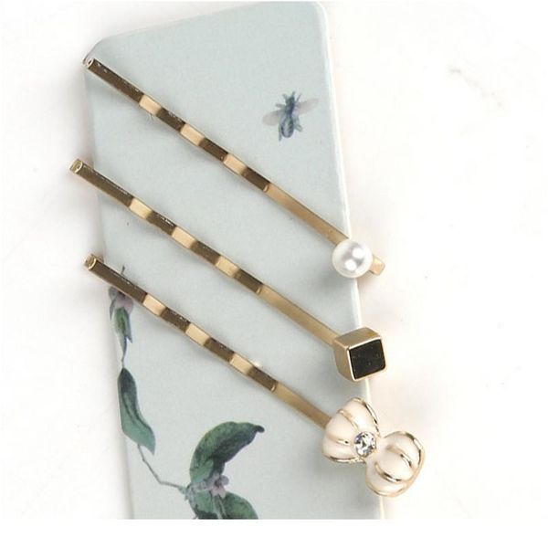 gold silver color 3pcs/set 4.5cm hairpins women barrettes alloy hairpin wave design pearl hair clips for girls haar acc qylmhx, Black;brown
gold silver color 3pcs/set 4.5cm hairpins women barrettes alloy hairpin wave design pearl hair clips for girls haar acc qylmhx, Black;brown