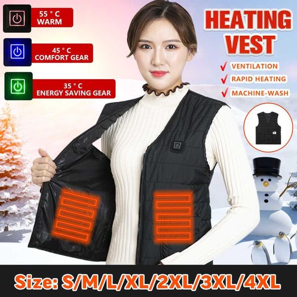 outdoor t-shirts 2021 winter usb 3 gear adjustable heating vest recharge electric heated coat jacket infrared kating ski sport waistc, Gray;blue
outdoor t-shirts 2021 winter usb 3 gear adjustable heating vest recharge electric heated coat jacket infrared kating ski sport waistc, Gray;blue