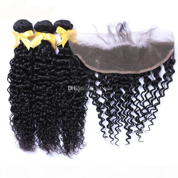 water wave hair 3 bundles with lace frontal 13x4 brazilian virgin hair ear to ear frontal with hair weft extension 4pcs lot, Black
water wave hair 3 bundles with lace frontal 13x4 brazilian virgin hair ear to ear frontal with hair weft extension 4pcs lot, Black