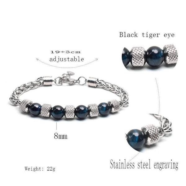 fashion 8mm natural tiger eye beads bracelet black chain stainless steel link bracelet for men women friendship coup jllfix
fashion 8mm natural tiger eye beads bracelet black chain stainless steel link bracelet for men women friendship coup jllfix