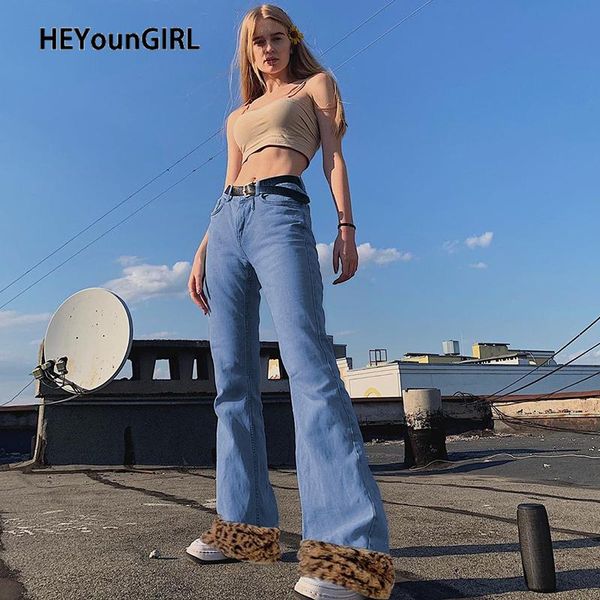 heyoungirl patchwork furry skinny flare pants women casual blue high waist jeans trousers ladies fashion long joggers streetwear, Black;white
heyoungirl patchwork furry skinny flare pants women casual blue high waist jeans trousers ladies fashion long joggers streetwear, Black;white
