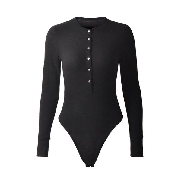 trendy women clothes long sleeve solid button bodysuit casual stretch leotard polyester jumpsuit one pieces, Black;white
trendy women clothes long sleeve solid button bodysuit casual stretch leotard polyester jumpsuit one pieces, Black;white