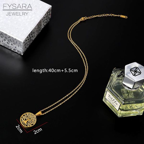 fysara tree of life round pendant necklace women jewelry steel collier chain necklaces gold silver elegant bijoux gift accessory sqcklj
fysara tree of life round pendant necklace women jewelry steel collier chain necklaces gold silver elegant bijoux gift accessory sqcklj