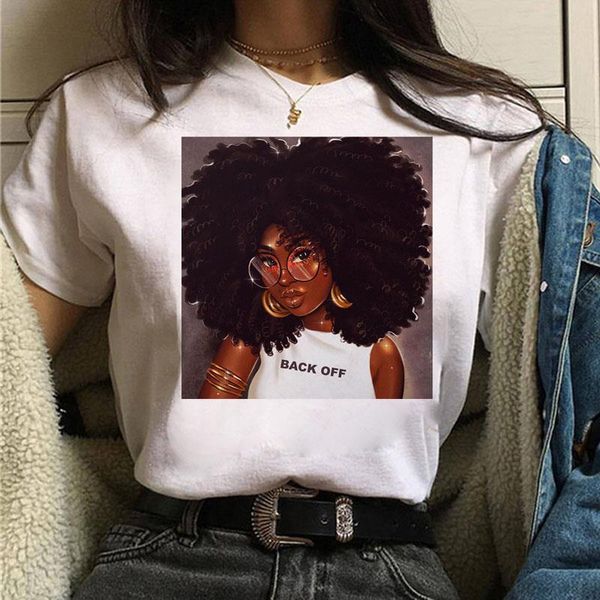 vogue t shirt women melanin t shirt black african curly hair girl printed tshirt femme harajuku clothes female t-shirt tee, White
vogue t shirt women melanin t shirt black african curly hair girl printed tshirt femme harajuku clothes female t-shirt tee, White