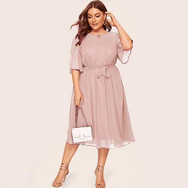 38 womens dress ladies fashion simple plus size casual o neck half sleeve knee long dress banquet, Black;gray
38 womens dress ladies fashion simple plus size casual o neck half sleeve knee long dress banquet, Black;gray