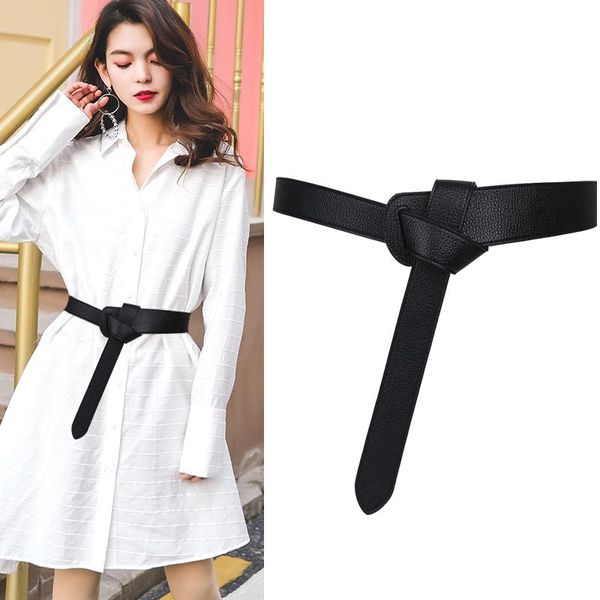 2020 Knotted Decoration Belt Casual Dress Waistband Long Wide Belts Female Skirt Simple Wild Red PU Leather Strap Designer Belts, Black;brown
2020 Knotted Decoration Belt Casual Dress Waistband Long Wide Belts Female Skirt Simple Wild Red PU Leather Strap Designer Belts, Black;brown