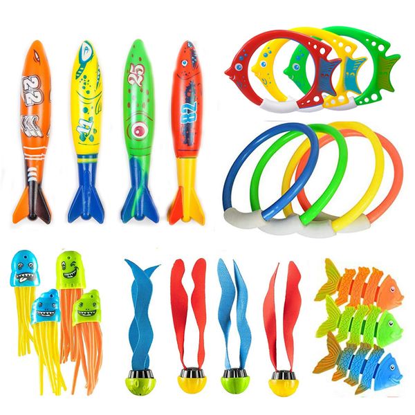 summer diving toys torpedos bandits stringed ocs diving fish ring swimming pool water games training gift set toys for kids q1217
summer diving toys torpedos bandits stringed ocs diving fish ring swimming pool water games training gift set toys for kids q1217