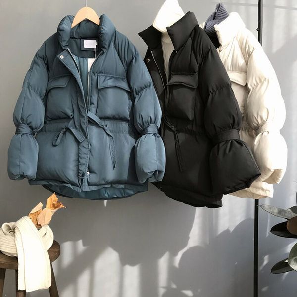 2021 New Winter l Sleeve Stand Collar Warm Thick Women Cotton Jacket Coat with Belt Design Feminino 21g8, Black
2021 New Winter l Sleeve Stand Collar Warm Thick Women Cotton Jacket Coat with Belt Design Feminino 21g8, Black